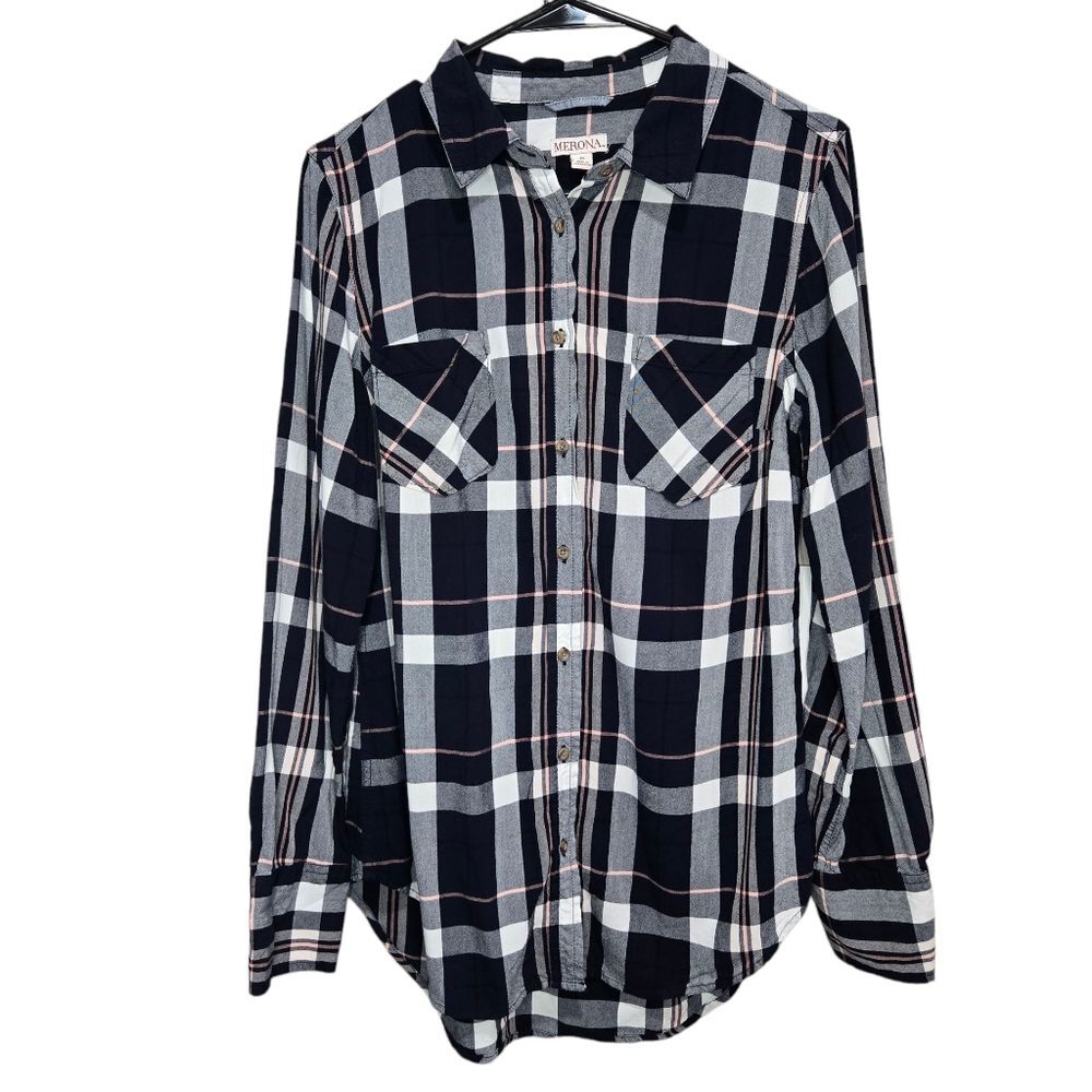 Merona Plaid Button-Up Shirt